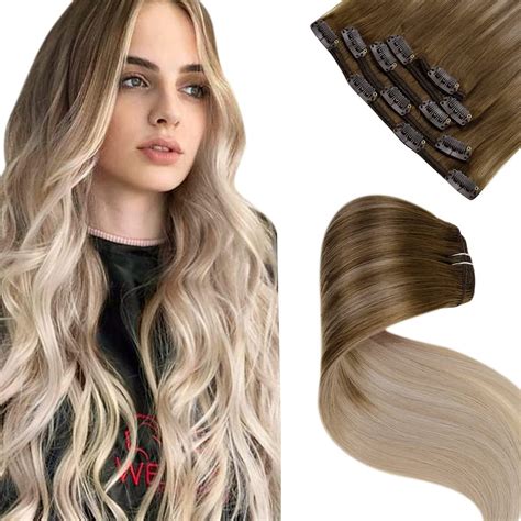 clip in extensions ombre|Amazon.com: Ombre Clip Ins